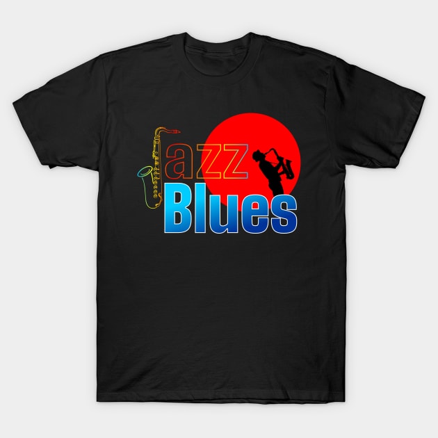 Jazz Blues | Music Lovers T-Shirt by VISUALUV